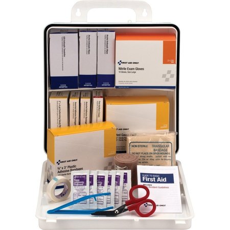 FIRST AID ONLY First Aid Station, For 75 People, 311 Pieces, 9-3/4"x10-3/4"x3" FAO60003